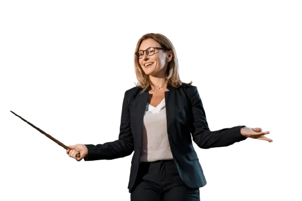 a woman teaching